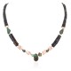 Navajo Certified Authentic .925 Sterling Silver Natural Graduated Heishi Turquoise Native American Necklace 15948-0
