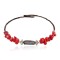 Navajo Certified Authentic Heishi Coral Abalone Native American Adjustable Wrap Bracelet 13159-13