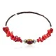 Navajo Heishi Coral Agate Native American Adjustable Wrap Bracelet 13159-6 Navajo Heishi Coral Agate Native American Adjustable Wrap Bracelet 13159-6