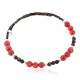 Navajo Natural Heishi Agate Coral Native American Adjustable Wrap Bracelet 13151-37 Navajo Natural Heishi Agate Coral Native American Adjustable Wrap Bracelet 13151-37