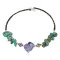Navajo Natural Heishi Amethyst Native American Adjustable Wrap Bracelet 13151-35