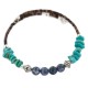 Navajo Certified Authentic Natural Heishi Lapis Native American Adjustable Wrap Bracelet 13151-20
