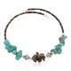 Navajo Certified Authentic Natural Heishi Tigers Eye Native American Adjustable Wrap Bracelet 13151-17