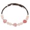 Navajo Certified Authentic Natural Pink Quartz Heishi Native American Adjustable Wrap Bracelet 13151-18
