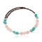 Navajo Certified Authentic Natural Pink Quartz Heishi Native American Adjustable Wrap Bracelet 13151-3