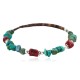 Navajo Certified Authentic Natural Turquoise Coral Heishi Native American Adjustable Wrap Bracelet 18295 Navajo Certified Authentic Natural Turquoise Coral Heishi Native American Adjustable Wrap Bracelet 18295