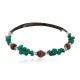 Navajo Natural Turquoise Goldstone Heishi Native American Adjustable Wrap Bracelet 13172-7 Navajo Natural Turquoise Goldstone Heishi Native American Adjustable Wrap Bracelet 13172-7