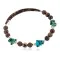 Navajo Natural Turquoise Heishi Agate Native American Adjustable Wrap Bracelet 13139-5