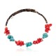 Navajo Certified Authentic Natural Turquoise Heishi Coral Native American Adjustable Wrap Bracelet 13151-67 Navajo Certified Authentic Natural Turquoise Heishi Coral Native American Adjustable Wrap Bracelet 13151-67