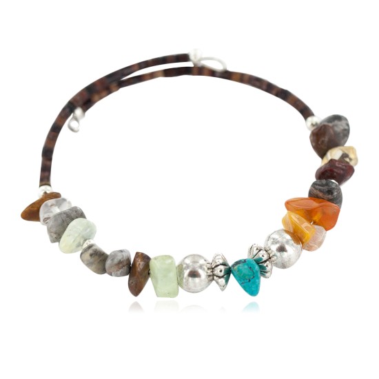 Navajo Certified Authentic Natural Turquoise Heishi Multicolor Native American Adjustable Wrap Bracelet 13139-8 Navajo Certified Authentic Natural Turquoise Heishi Multicolor Native American Adjustable Wrap Bracelet 13139-8