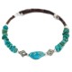 Navajo Certified Authentic Natural Turquoise Heishi Native American Adjustable Wrap Bracelet 13151-24