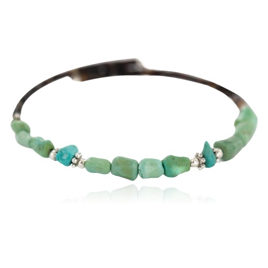 Navajo Certified Authentic Natural Turquoise Heishi Native American Adjustable Wrap Bracelet 13172-1 Navajo Certified Authentic Natural Turquoise Heishi Native American Adjustable Wrap Bracelet 13172-1