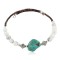 Navajo Certified Authentic White Howlite, Heishi Native American Adjustable Wrap Bracelet 13151-80