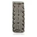 Navajo Feather Nickel Handmade Native American Money Clip 11268-4