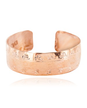 Navajo Hammered Horse Handmade Certified Authentic Pure Copper Native American Bracelet 13032