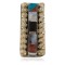 Navajo Handmade Certified Authentic .925 Sterling Silver Inlaid Natural Black Onyx Spiny Oyster Turquoise Mother of Pearl Native American Nickel and Brass Money Clip 91003-2