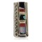 Navajo Handmade Certified Authentic .925 Sterling Silver Inlaid Natural Turquoise Mother of Pearl Spiny Oyster Black Onyx Native American Nickel Money Clip 91001-10