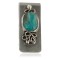 Navajo Handmade Certified Authentic .925 Sterling Silver Natural Carico Lake Native American Nickel Money Clip 91005-2