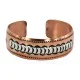 Navajo Handmade Feather .925 Sterling Silver Native American Pure Copper Bracelet 92005-6 Navajo Handmade Feather .925 Sterling Silver Native American Pure Copper Bracelet 92005-6