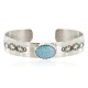 Navajo Handmade Certified Authentic Nickel Natural Turquoise Native American Bracelet 13019-2 Navajo Handmade Certified Authentic Nickel Natural Turquoise Native American Bracelet 13019-2