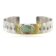 Navajo Handmade Nickel Natural Turquoise Native American Bracelet 13019-8 Navajo Handmade Nickel Natural Turquoise Native American Bracelet 13019-8