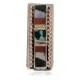 Navajo Handmade Pure .925 Sterling Silver Copper Inlaid Natural Turquoise Mother of Pearl Spiny Oyster Black Onyx Native American Nickel Money Clip 91001-4 Navajo Handmade Pure .925 Sterling Silver Copper Inlaid Natural Turquoise Mother of Pearl Spiny Oyster Black Onyx Native American Nickel Money Clip 91001-4