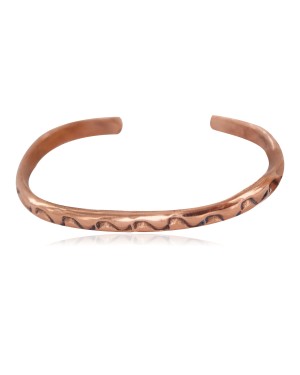 Navajo Handmade Certified Authentic Pure Copper Native American Baby Bracelet 13146-11