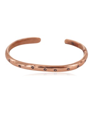 Navajo Handmade Certified Authentic Pure Copper Native American Baby Bracelet 13146-9