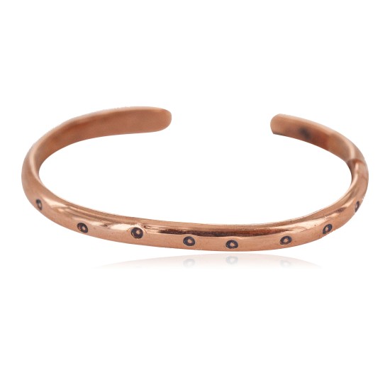 Navajo Handmade Certified Authentic Pure Copper Native American Baby Bracelet 13146-9