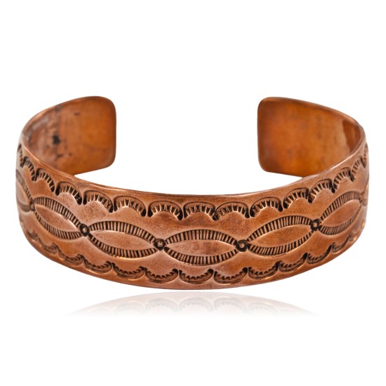 Navajo Handmade Certified Authentic Pure Copper Native American Bracelet 12485-29 Navajo Handmade Certified Authentic Pure Copper Native American Bracelet 12485-29