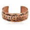 Navajo Handmade Certified Authentic Pure Copper Native American Bracelet 12868-6