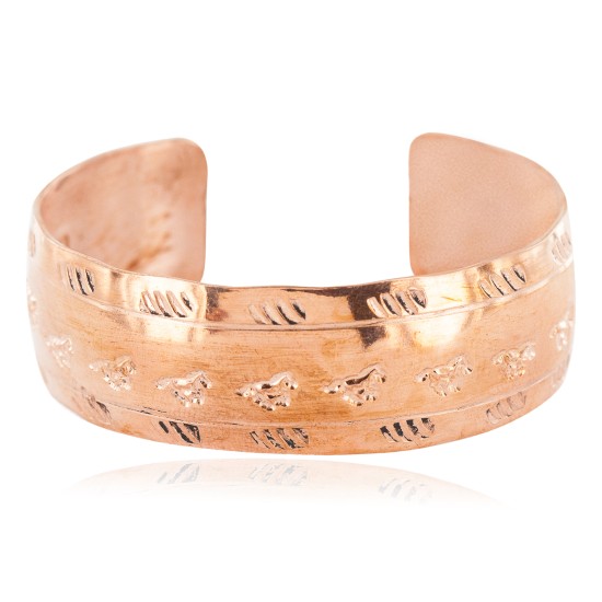 Navajo Horse Handmade Certified Authentic Pure Copper Native American Bracelet 13033 Navajo Horse Handmade Certified Authentic Pure Copper Native American Bracelet 13033