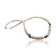  Navajo Native .925 Sterling Silver Graduated Heishi Turquoise Amethyst Native American Necklace 15560-2