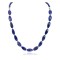 Navajo Nickel Natural Lapis Lazuli Native American Necklace 25317