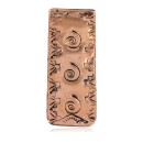 Navajo Swirl Handmade Pure Copper Native American Nickel Money Clip 11267-3