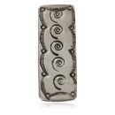 Navajo Swirl Nickel Handmade Native American Money Clip 11268-2