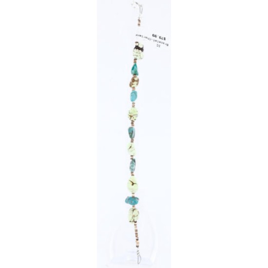 Certified Authentic Navajo .925 Sterling Silver Turquoise GASPEITE Native American Bracelet 371010613964