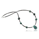 Nice Traditional Navajo .925 Sterling Silver Natural Turquoise Native American Necklace 370847177387