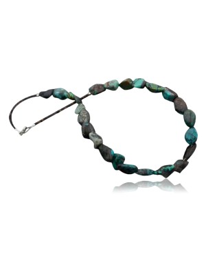 Nice Traditional Certified Authentic Navajo .925 Sterling Silver Natural Turquoise Native American Necklace 390620475382