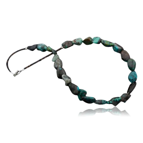Nice Traditional Certified Authentic Navajo .925 Sterling Silver Natural Turquoise Native American Necklace 390620475382
