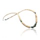 NiceCertified Authentic Navajo .925 Sterling Silver Graduated Melon Shell and Turquoise Native American Necklace 15262-50