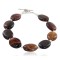 Nickel Certified Authentic Navajo Natural Agate Native American Bracelet 13043-6