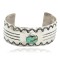 Nickel Navajo Handmade Certified Authentic Natural Turquoise Native American Bracelet 13069