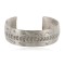 Nickel Navajo Mountain Handmade Certified Authentic Native American Bracelet 12980