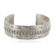 Nickel Navajo Mountain Handmade Certified Authentic Native American Bracelet 12980
