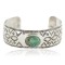 Nickel Navajo Mountain Handmade Certified Authentic Natural Navajo Turquoise Native American Bracelet 13026-6