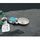 OLD Buffalo Coin Certified Authentic Handmade Navajo Native .925 Sterling Silver Turquoise Native American Necklace 390587164741