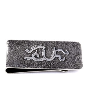 Peacock .925 Sterling Silver Ray Begay Certified Authentic Handmade Navajo Native American Money Clip  12194-22
