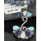Petit Point Handmade Certified Authentic Zuni .925 Sterling Silver Lapis and Turquoise Native American Necklace 390680722251