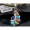 Petit Point Handmade Certified Authentic Zuni .925 Sterling Silver Multicolor and Turquoise Native American Necklace 370883660270